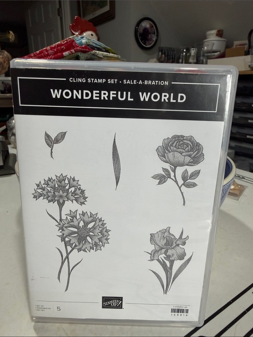 Stampin' Up! Wonderful World Floral Cling Stamp Set